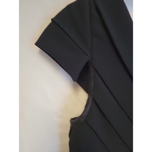 Carmen Marc Valvo Bandage Dress Little Black Dress LBD Cocktail Party Size 6 - Picture 6 of 11